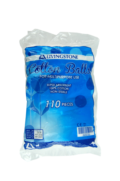 Cotton Balls 100pct Cotton 0.6 Grams Non Sterile White 110