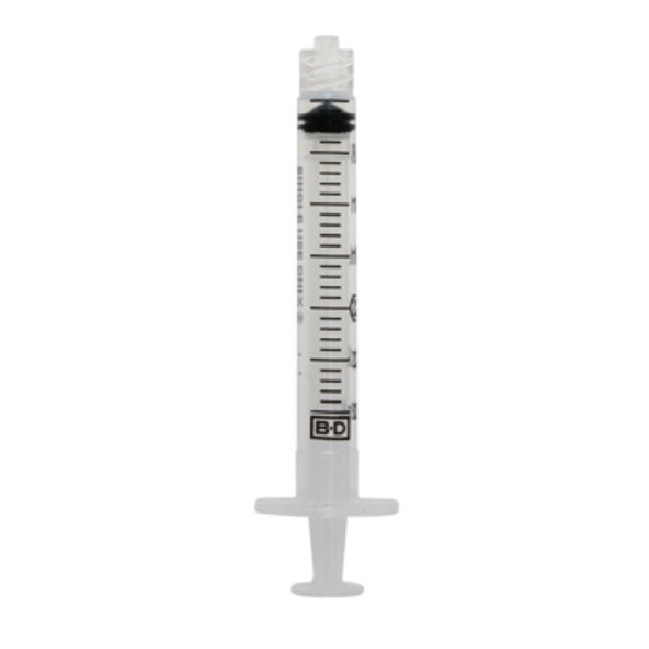 BD Syringe 1ml Luer Lock Tip Sterile Box of 100
