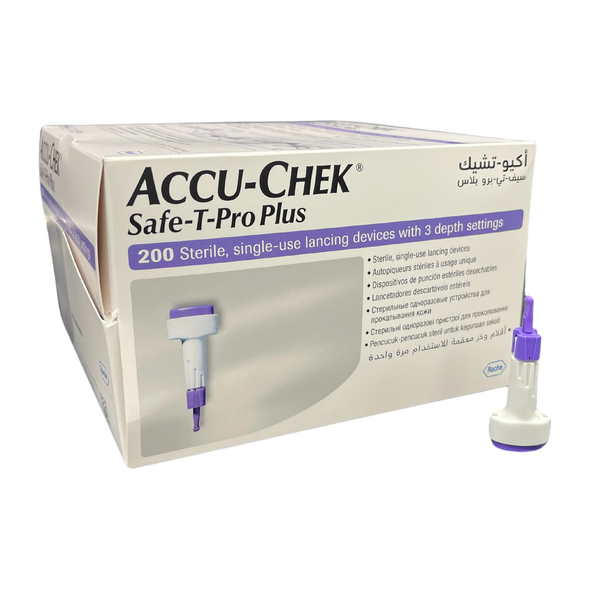  Accu-Chek Safe T-Pro Lancet Plus - 200 per Box