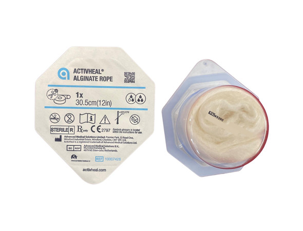 Activheal Alginate 2 X 30cm Rope 5pcs/Box