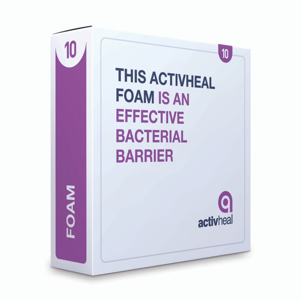 Activheal Non Adhesive Foam Tracheostomy 10 X 10cm - 10pcs/B