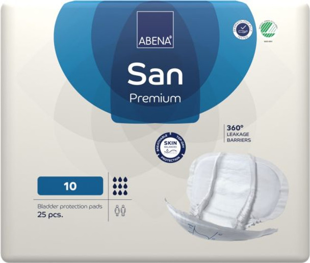 Abena San 10 Premium Blue 2800ml White/ Blue Stripe 25