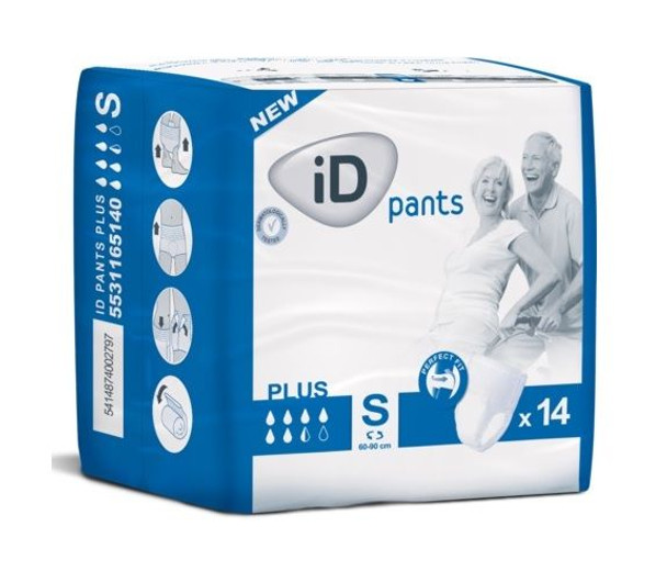 ID Pants Plus Small 60 90cm 1320Ml 14 Items /