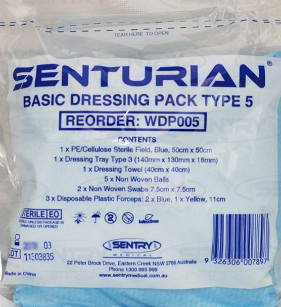 Senturian Dressing Pack Standard Sterile WDP005 160 packs