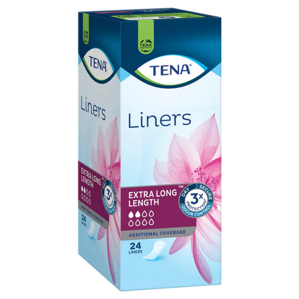 Tena Extra Long Liners 211X82Mm 75Ml 24 Items / Box