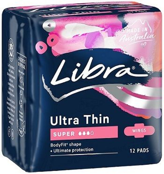 Libra With Wings Super Ultra Thin Pktx12 2309612 6Pkts