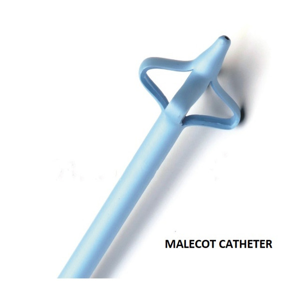 Cliny All Silicone Malecot Catheter 10Fr