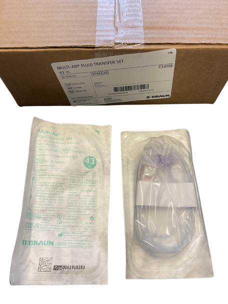 B. Braun Multi-AD Fluid Transfer Set, MAT 4100 - Box of 20 (513548)