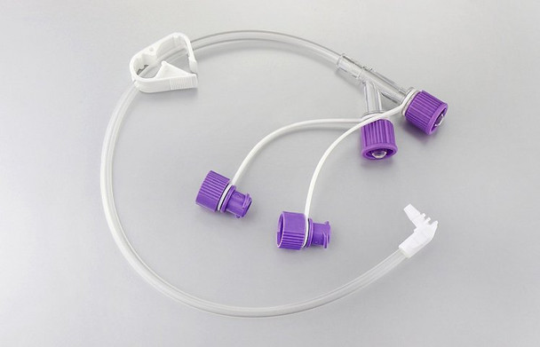 Danumed Extension Set For Gastrostomy Button With Angled Button Connector