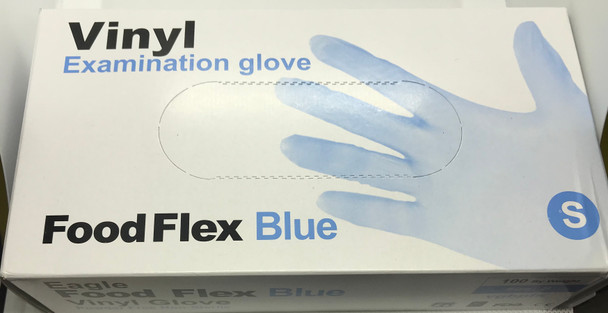 Vinyl Examination Gloves Blue Powder Free Non Sterile All Sizes