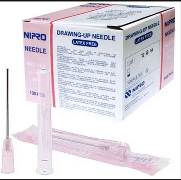 Nipro Drawing up Blunt Needle 18G x 1 1/2" 38mm