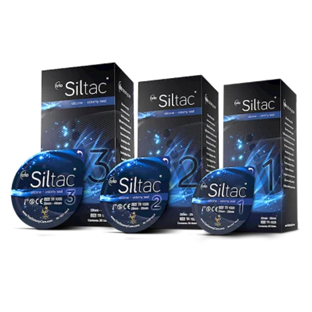 Trio Siltac Silicone Flat Seals Ostomy Cohesive Seal All Sizes