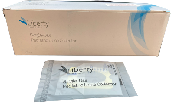 Liberty Paediatric Urine Collector Single Use Sterile All Packaging