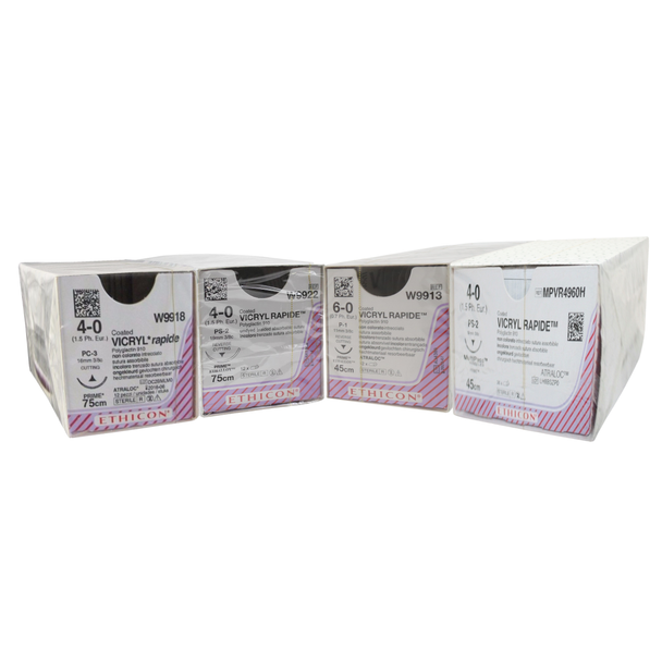 Vicryl Rapid Absorbable Sutures Undyed - All Sizes