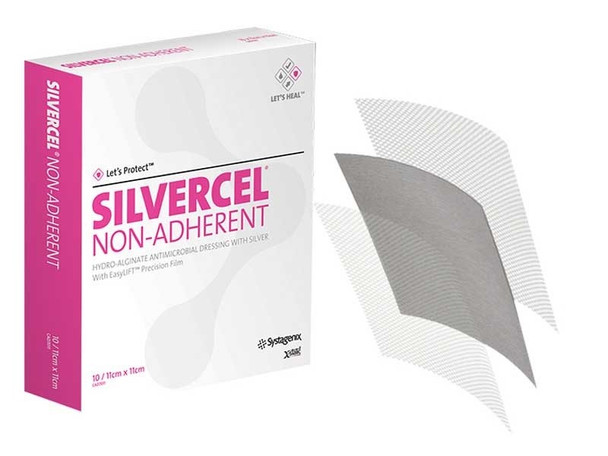 Silvercel Hydro Alginate Dressing 11cmx11cm Non Adhesive Pad CAD7011 each