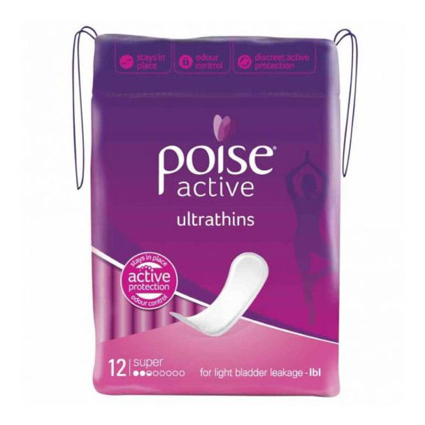 Poise Active Ultrathins 260 x 92mm Female, 110 mL - All Packaging