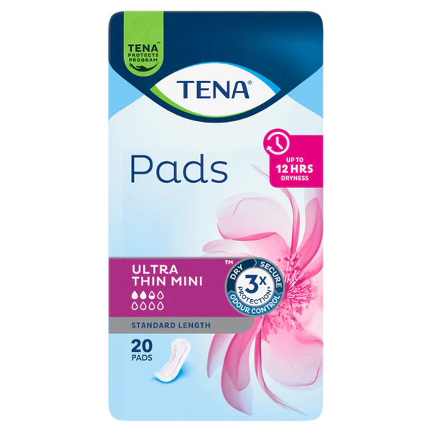 Tena Pads Ultra Thin Mini Standard Length 225x94mm 100ml (760388)