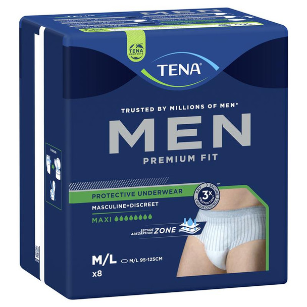 Tena Men Level 4 Pants Medium/Large 95-125cm 945mL (798340)