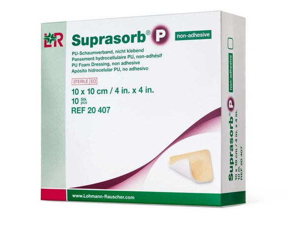 Suprasorb P Foam 10Cm X 10Cm Non Adhesive 3pcs