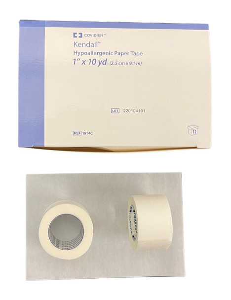 Kendall Hypoallergenic Paper Tape 2.5cm x 9.1mtr (1914C) 6pcs