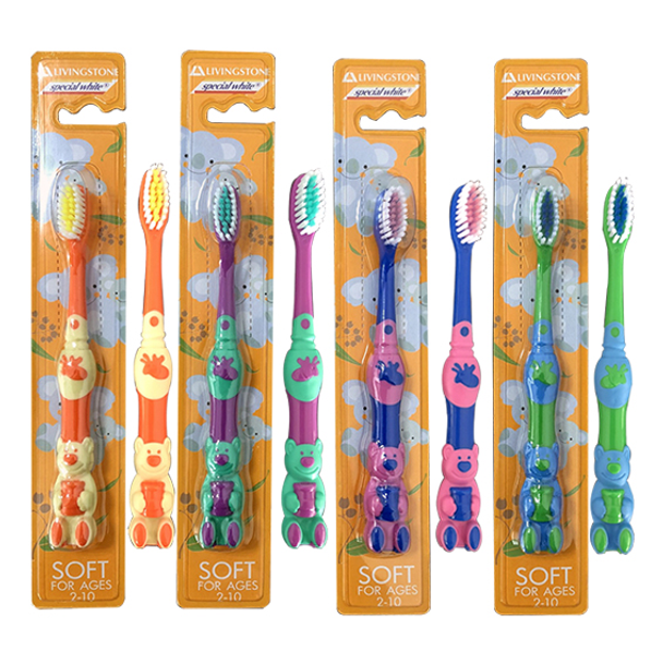 Toothbrush Child Bear Soft Dupont USA Bristles 12 per Pack