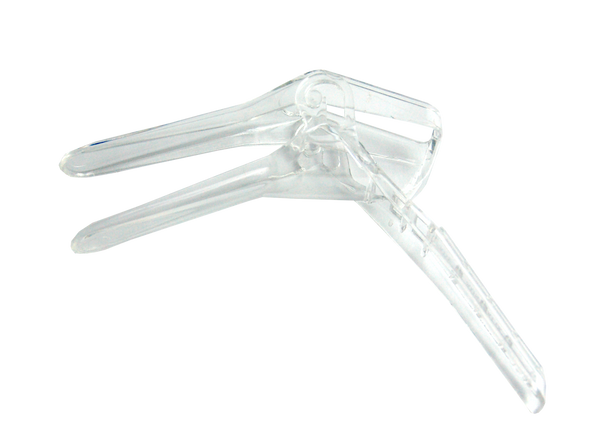 Vaginal Speculum Ratchet Action Sterile Small Clear Recyclable Plastic 24