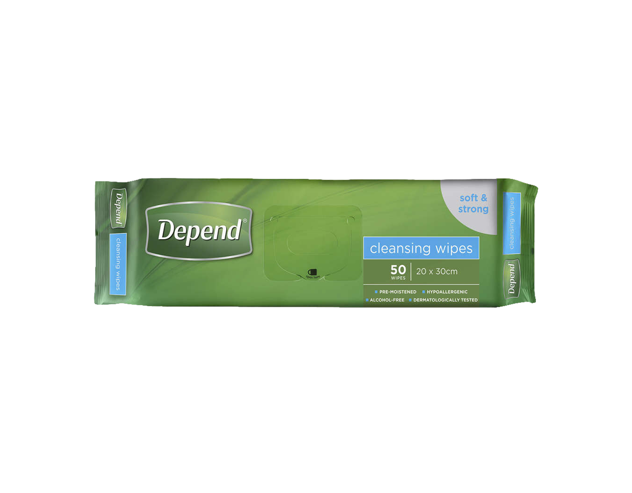 Depend Wipes 20x30cm - 50/Pack