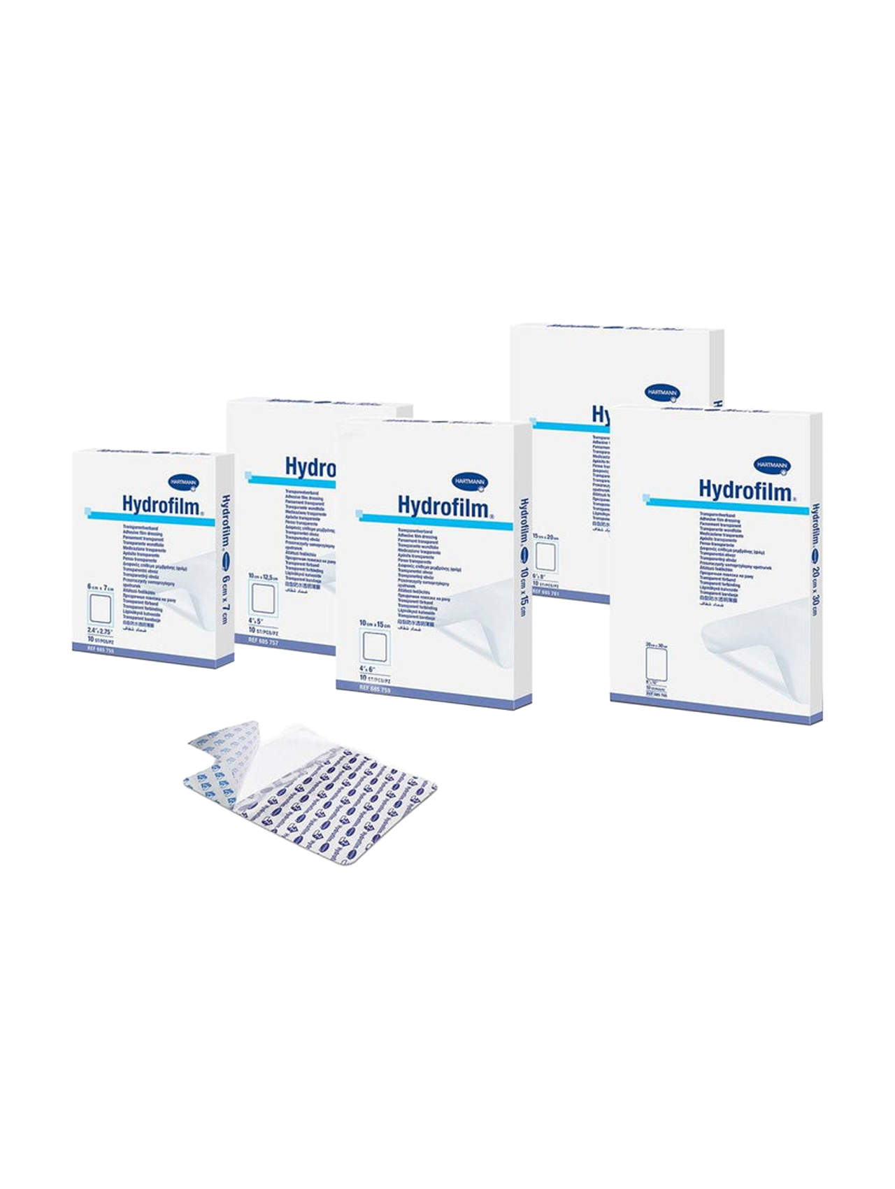 Hydrofilm Self Adhesive Dressing- All Sizes