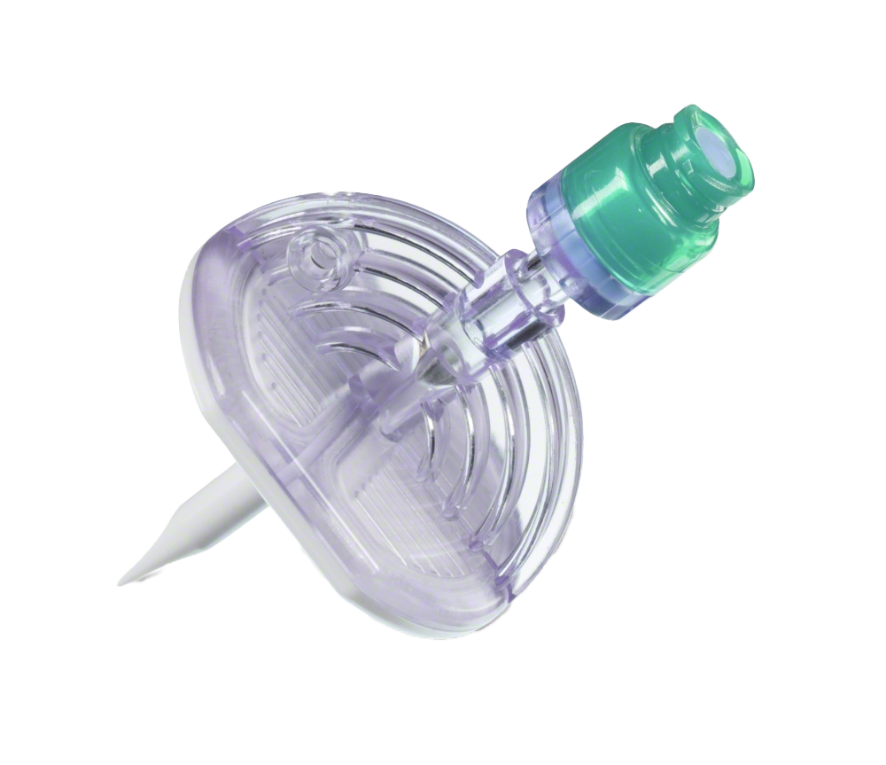 Mini-Spike Vented Dispensing Pin With Swabable Needle-Free Access Valve - All Sizes