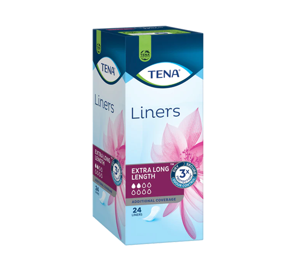 Tena Extra Long Liners 211X82Mm 75Ml 24 Items / Box