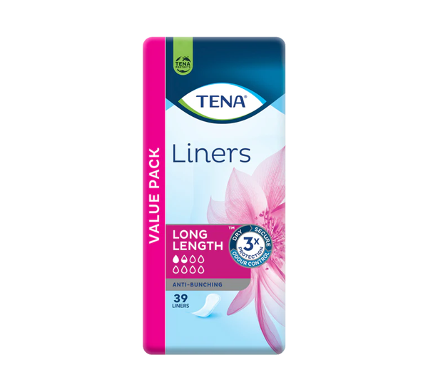 Tena Liners Long 194X75Mm 40Ml 39 Items / Box 