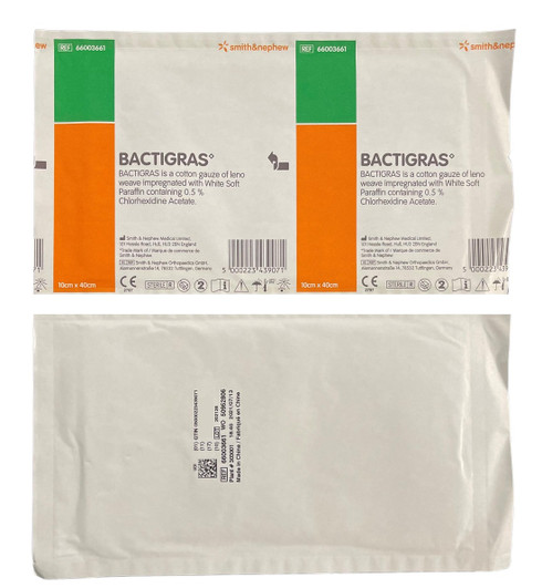 SMITH & nephew Bactigras Sterile Antiseptic Dressings 10cm x 10cm (Pack of  10) | eBay