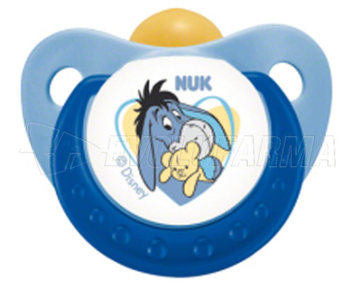 Nuk chupete de látex winnie de pooh -talla 2-. blister de 2 UDS.