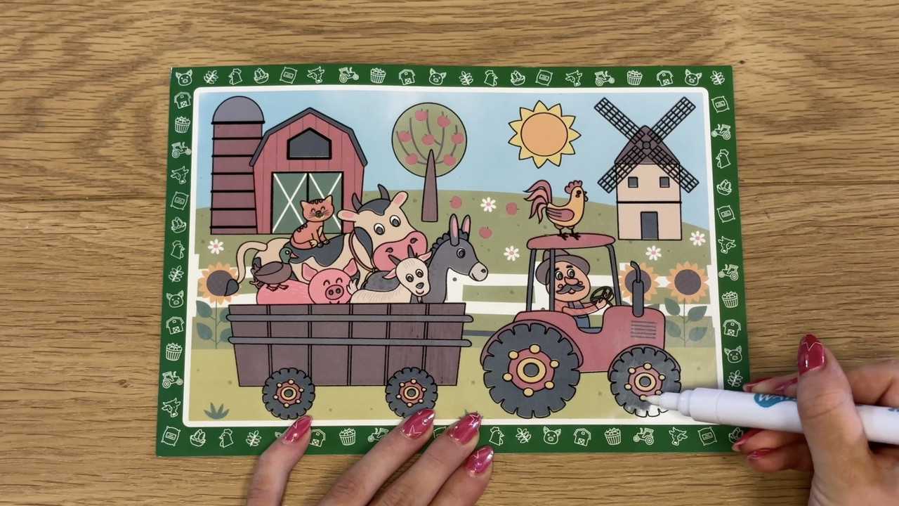 WATER MAGIC DRAWING SET - FARM