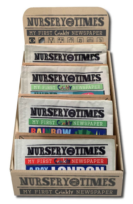 JO & NIC'S CLINKLY CLOTH BOOKS PRE-PACKED CDU (24 ASST TITLES)