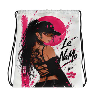 Le NaMo Tokyo Ink Rebel Drawstring Bag