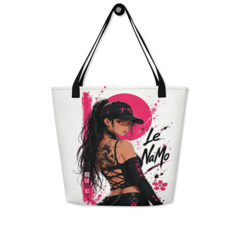 Le NaMo Tokyo Ink Rebel All-Over Print Large Tote Bag