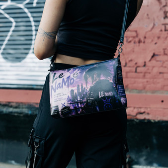 Le NaMo Violet Empire Rising Crossbody Bag