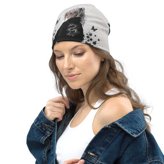 Le NaMo Silver Dragon Resolve All-Over Print Beanie