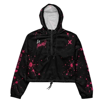 Le NaMo Neon XOXO Riot Women’s Cropped Windbreaker