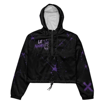 Le NaMo Violet Empire Rising Women’s Cropped Windbreaker