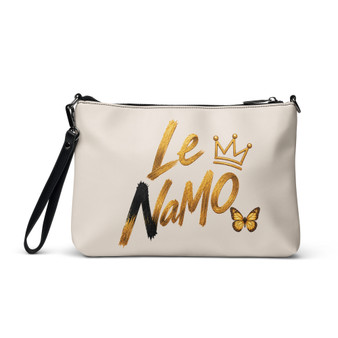Le NaMo Golden Light Serenity Logo Crossbody Bag