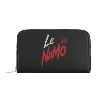 Le NaMo Crimson Rain Renegade Logo Leather Wallet