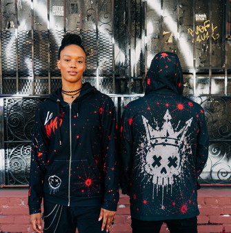 Le NaMo Crimson Rain Renegade Hoodie