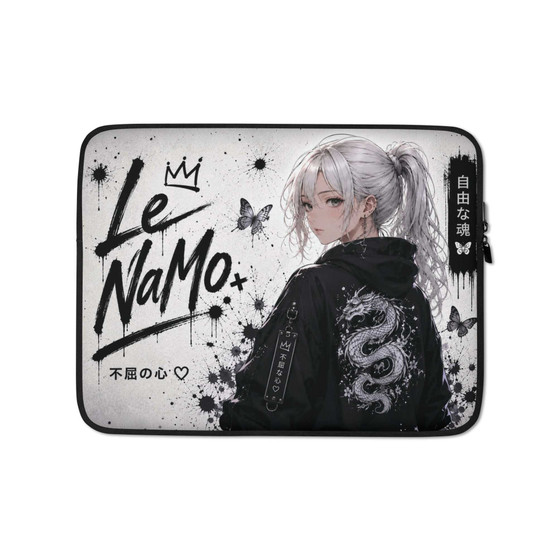 Le NaMo Silver Dragon Resolve Laptop Sleeve