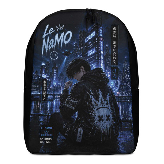 Le NaMo Midnight Tower Guardian Minimalist Backpack