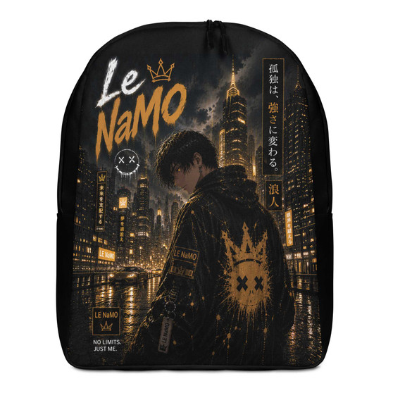 Le NaMo Golden Empire Rising Minimalist Backpack
