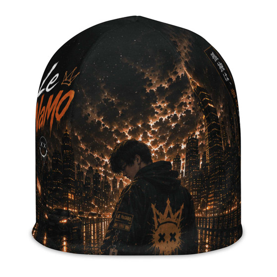 Le NaMo Golden Empire Rising All-Over Print Beanie