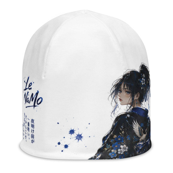 Le NaMo Moonlit Sapphire Dream All-Over Print Beanie