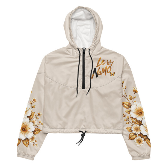 Le NaMo Golden Light Serenity Women’s Cropped Windbreaker